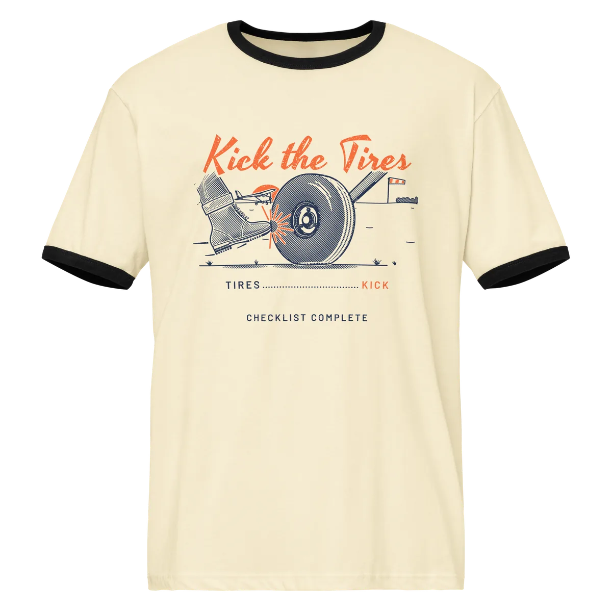 Kick the Tires, Natural / Black, front