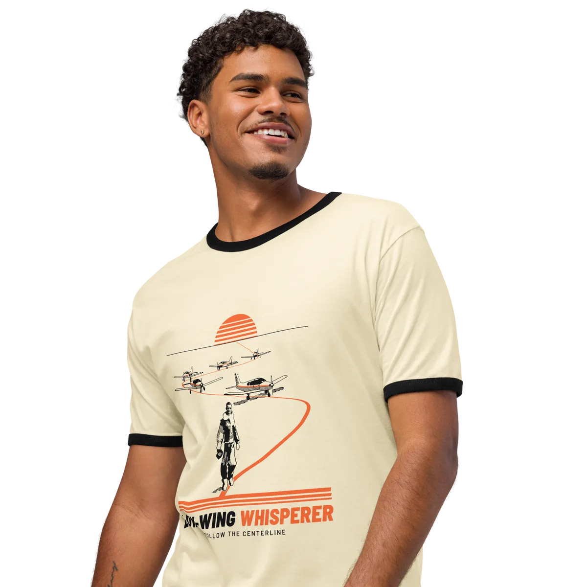Low-Wing Whisperer, Natural / Black, front, close